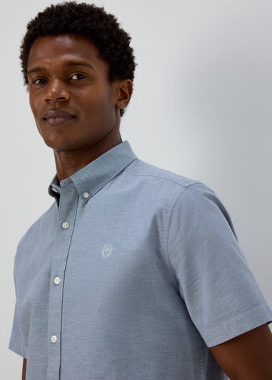 Blue Crossdye Oxford Shirt