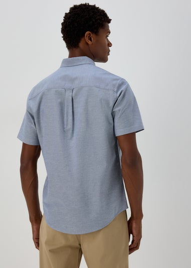 Blue Crossdye Oxford Shirt