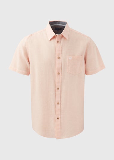 Lincoln Peach Linen Shirt