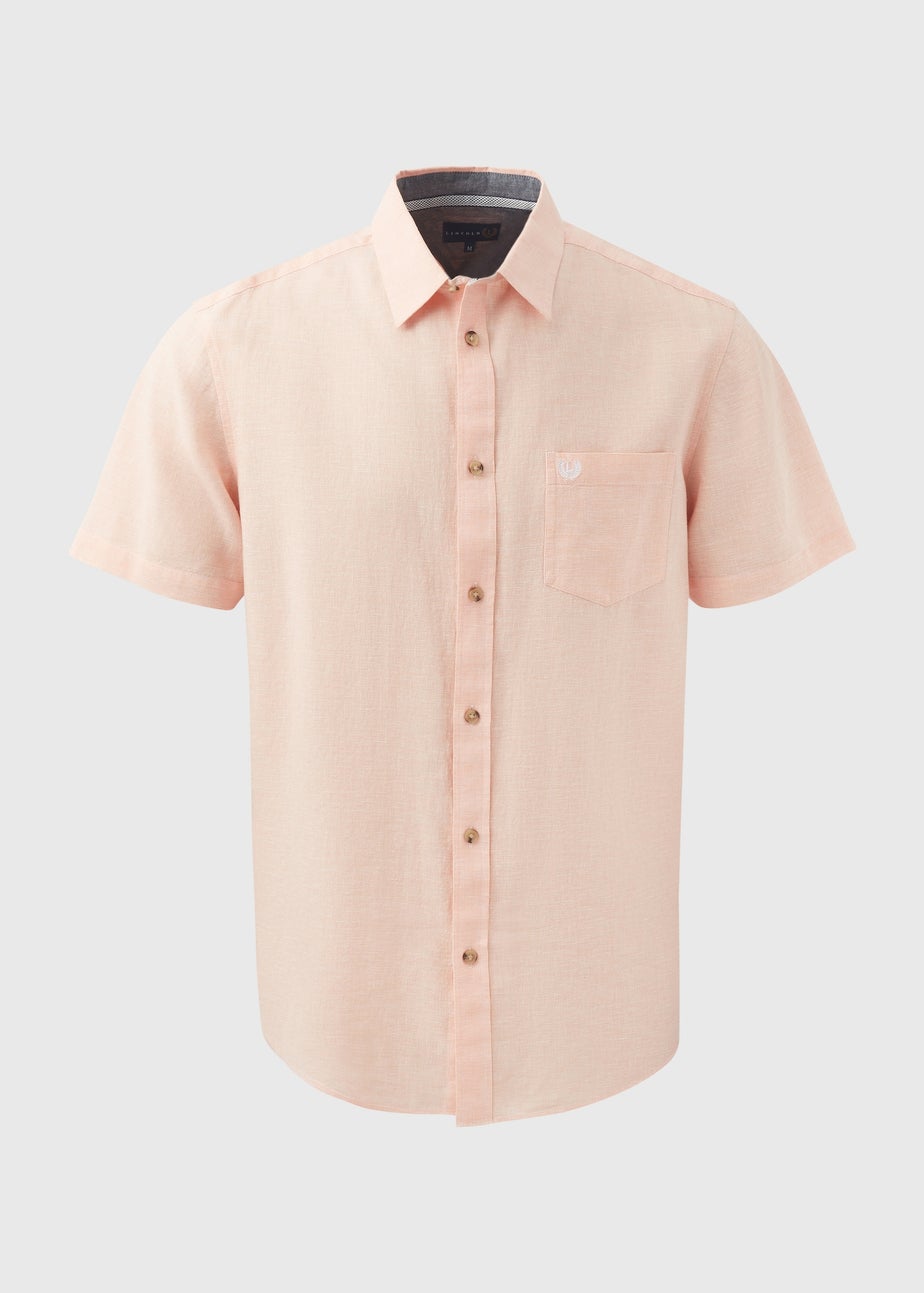 Lincoln Peach Linen Shirt