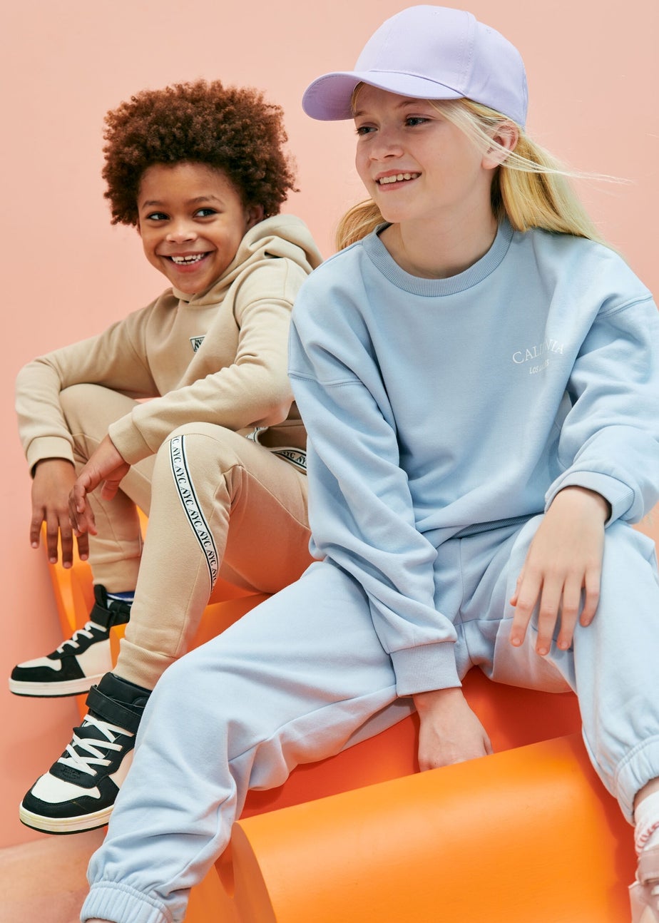 Girls Blue California Slogan Sweatshirt (7-15yrs)