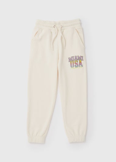 Girls Stone Spring Slogan Joggers (7-15yrs)