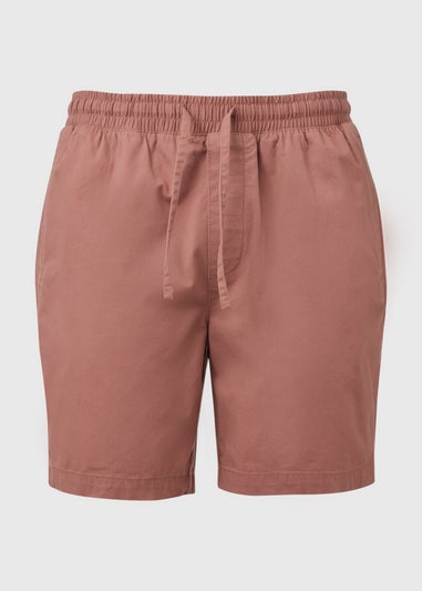 Pink Drawcord Chino Shorts