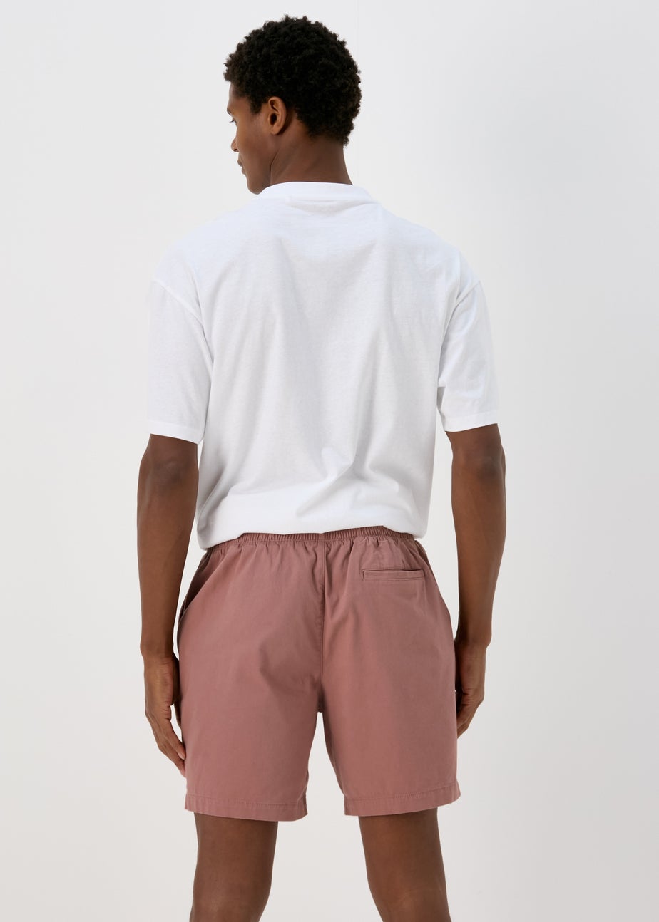 Pink Drawcord Chino Shorts