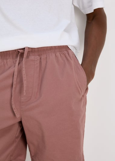 Pink Drawcord Chino Shorts