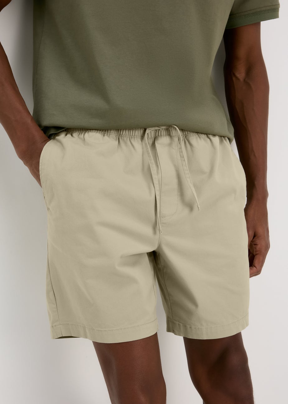Bone Drawcord Chino Shorts