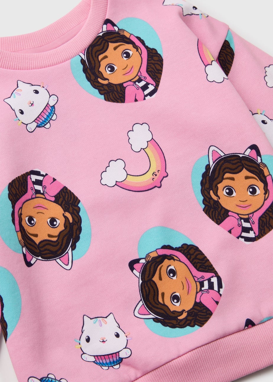 Girls Pink Gabby's Doll House Sweatshirt (18mths-6yrs)