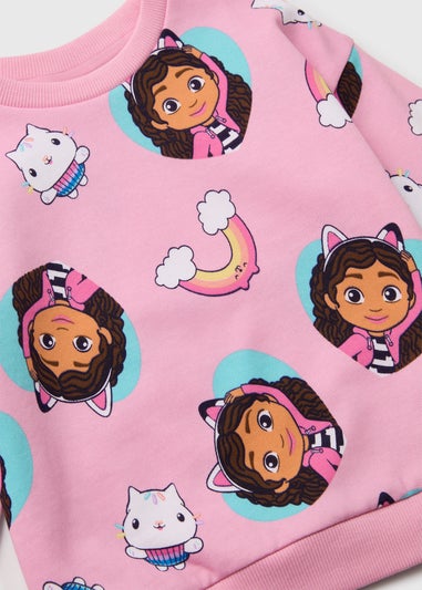 Girls Pink Gabby's Doll House Sweatshirt (18mths-6yrs)