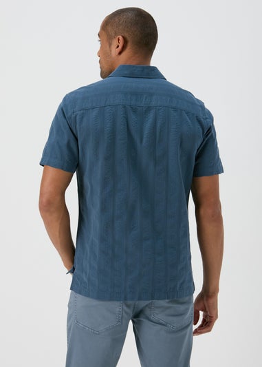 Blue Seersucker Shirt