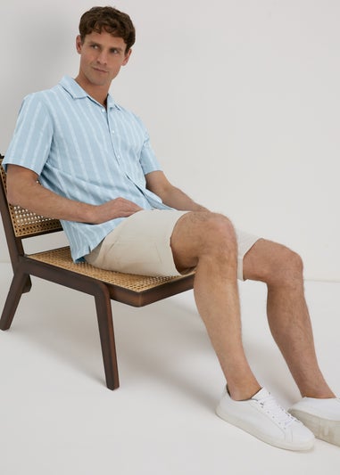 Blue Dobby Stripe Shirt