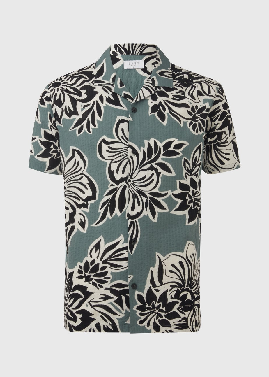 Khaki Oversized Leaf Shirt