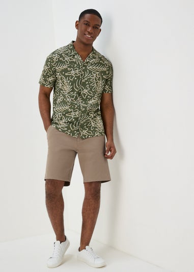 Stone Straight Fit Chino Shorts
