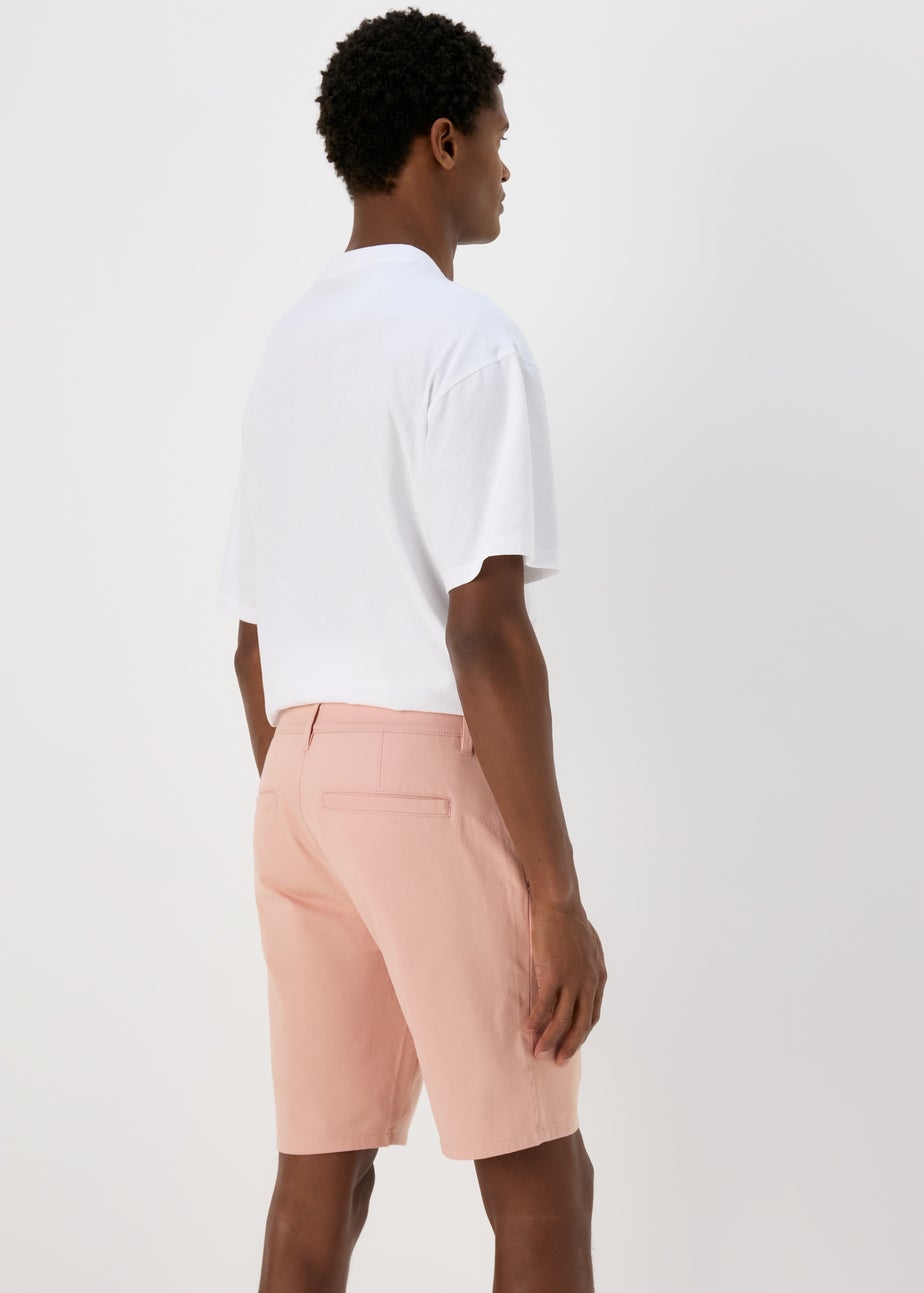 Pink Straight Fit Chino Shorts