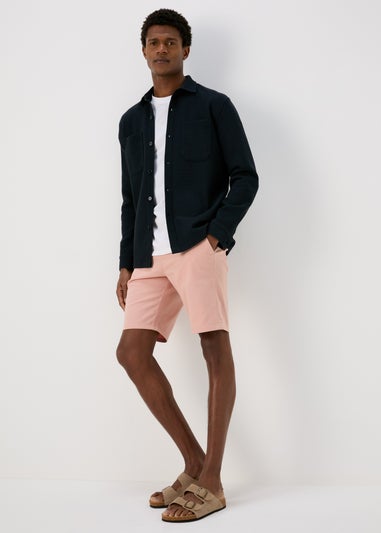 Pink Straight Fit Chino Shorts