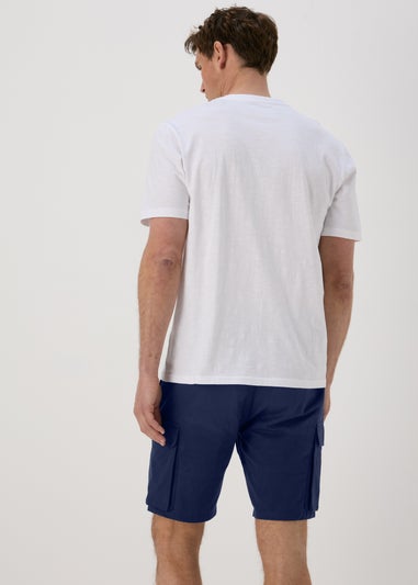 Navy Basic Cargo Shorts