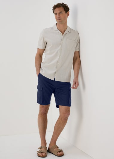 Navy Basic Cargo Shorts
