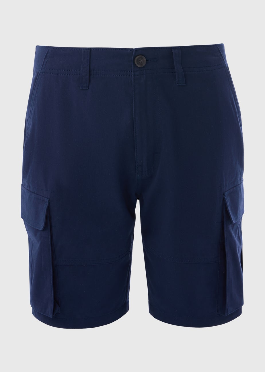Navy Basic Cargo Shorts