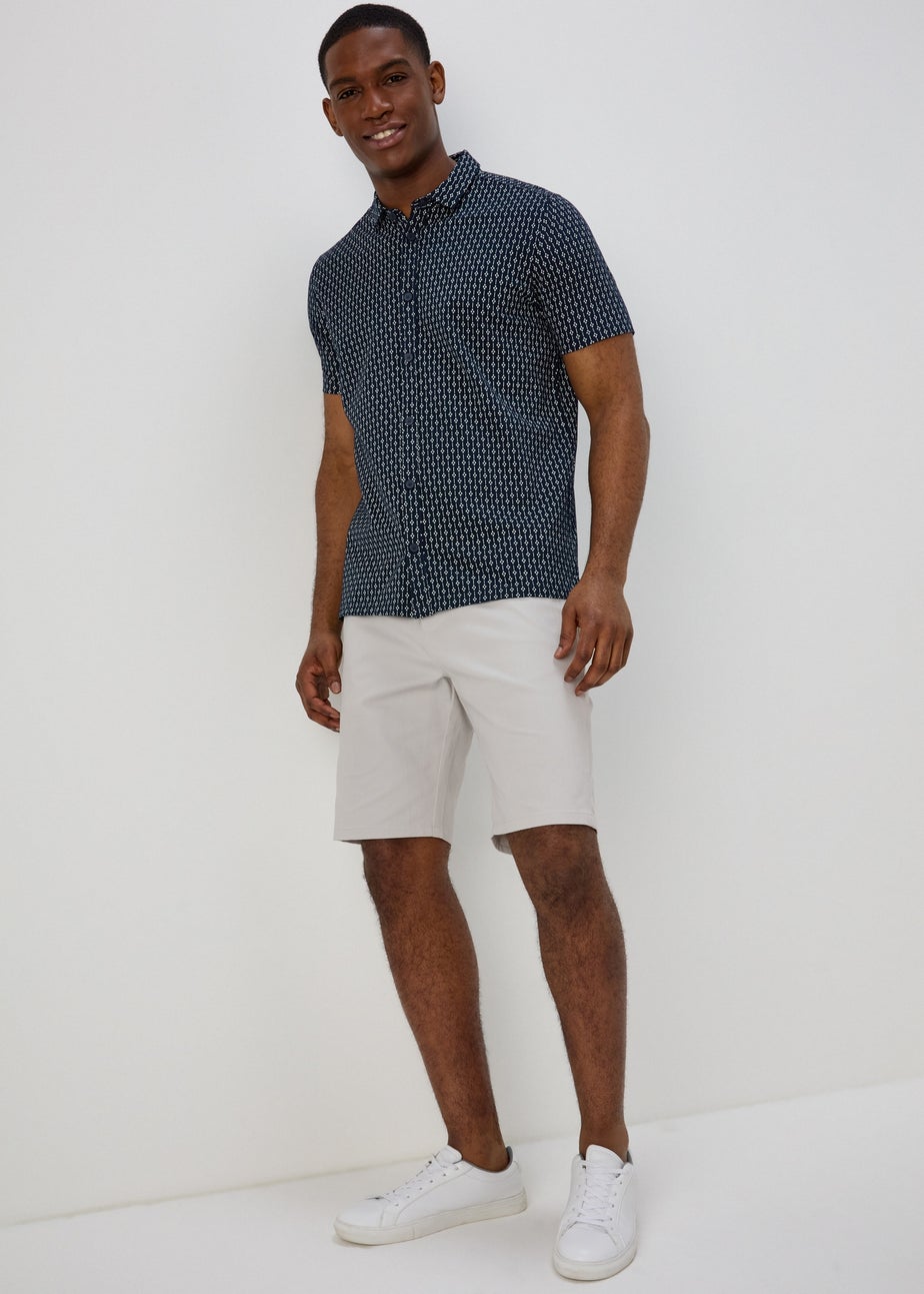 Bone Straight Fit Chino Shorts