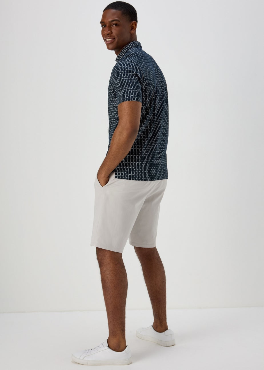 Bone Straight Fit Chino Shorts