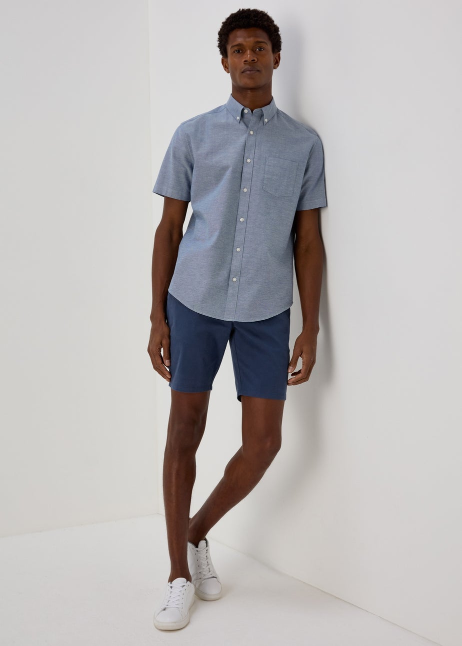 Navy Slim Fit Chino Shorts