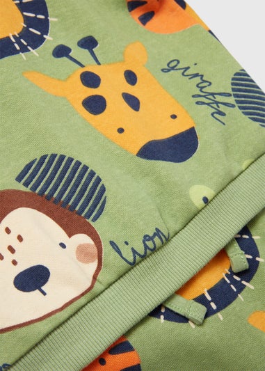 Baby Green Jungle Sweatshirt & joggers Set (Newborn-23mths)