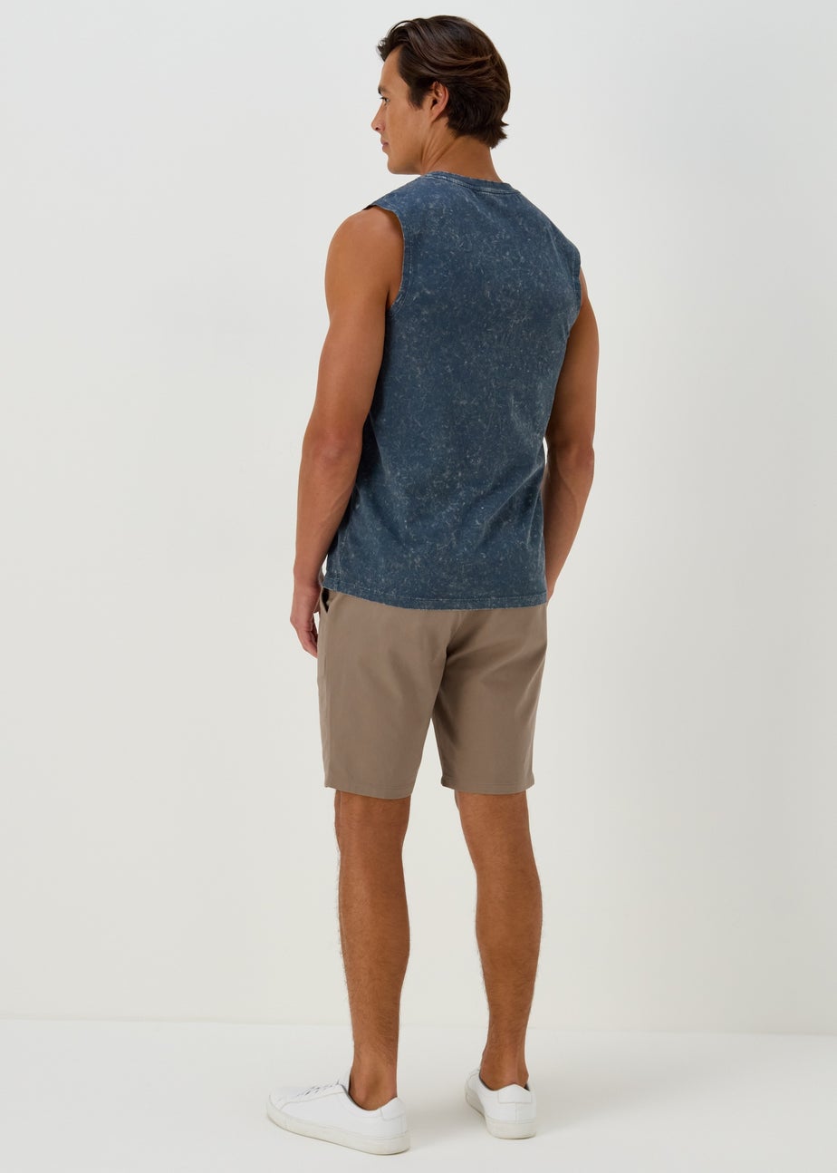 Stone Slim Fit Chino Shorts