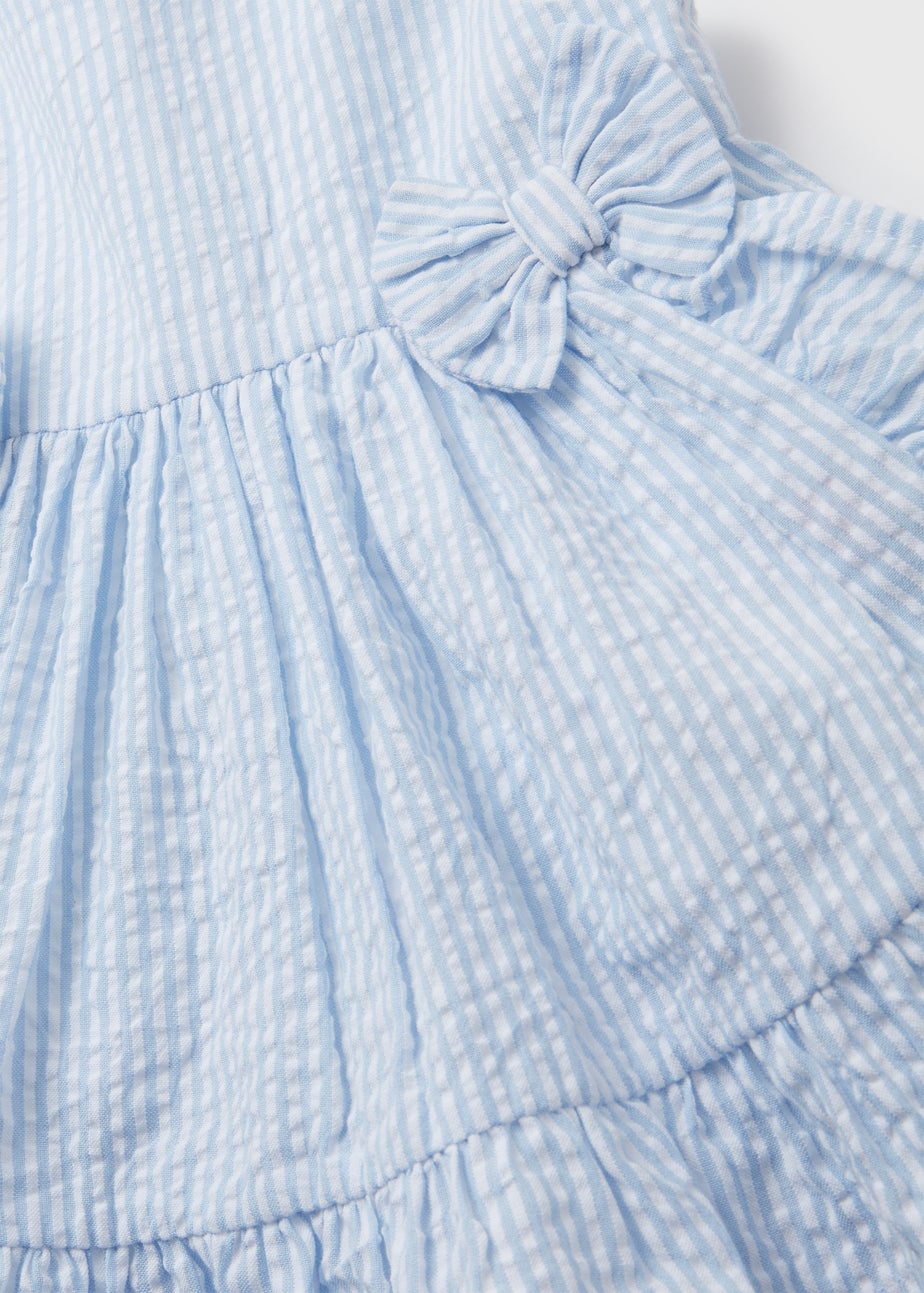 Girls Blue Stripe Top & Knickers Set (Newborn-23mths)