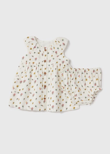 Baby Cream Dress & Knickers Set (Newborn-23mths)