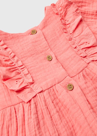 Girls Pink Schifley Dress & Knickers Set (Newborn-23mths)