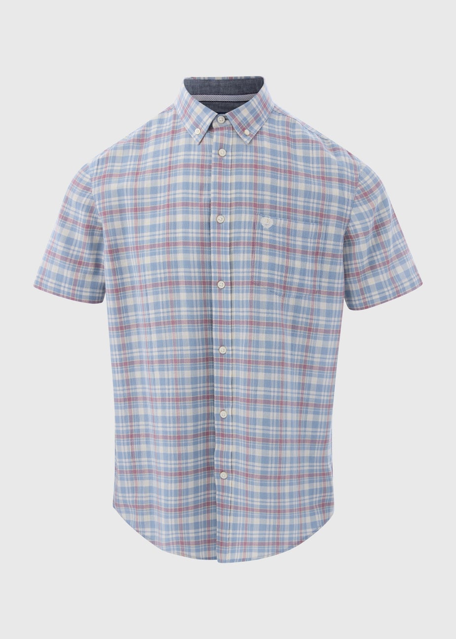 Lincoln Blue Check Textured Shirt