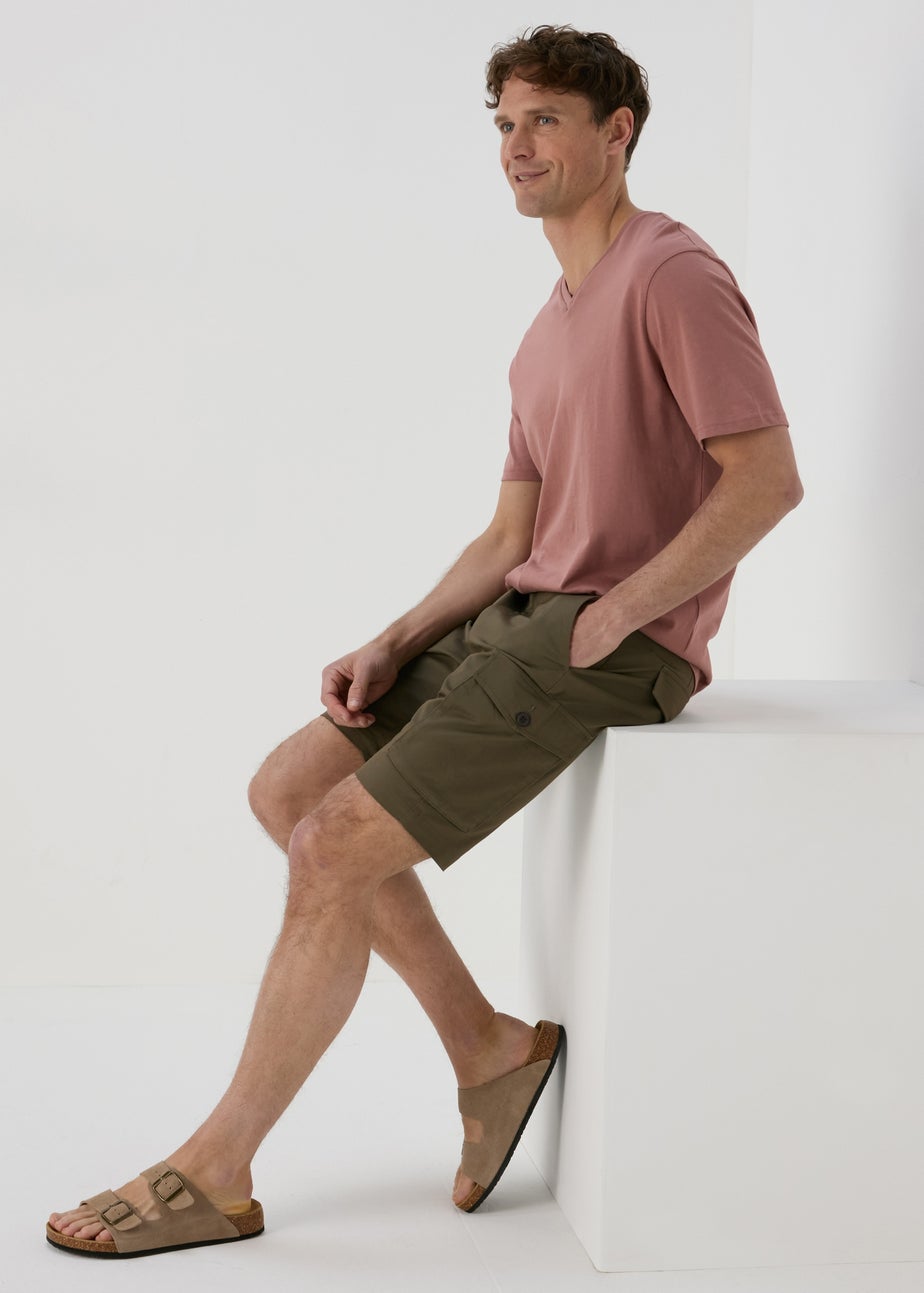 Khaki Cargo Shorts