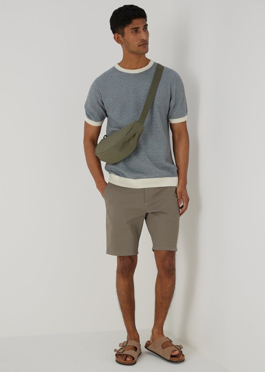 Mushroom Slim Fit Chino Shorts