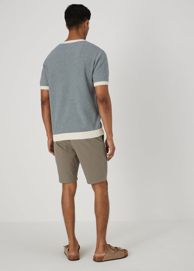 Mushroom Slim Fit Chino Shorts