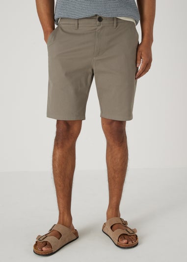 Mushroom Slim Fit Chino Shorts