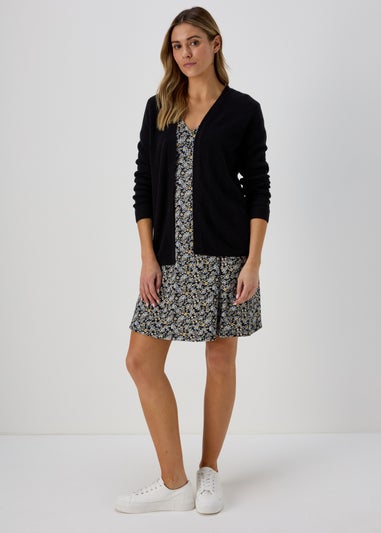 Blue Floral Supersoft Mini Dress