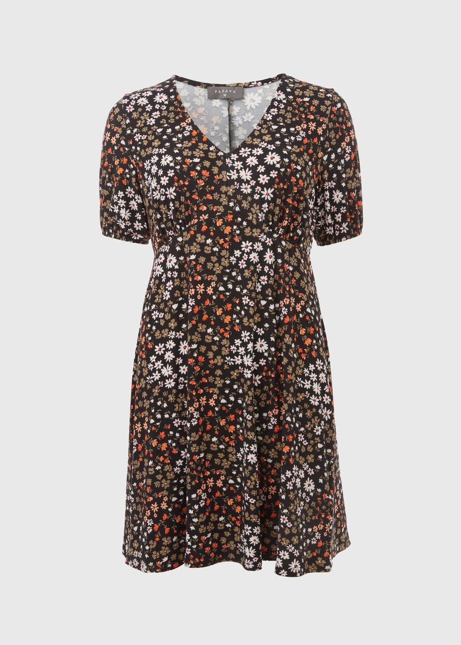 Multi Coloured Floral Supersoft
Mini Dress