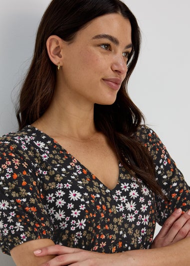 Multi Coloured Floral Supersoft
Mini Dress