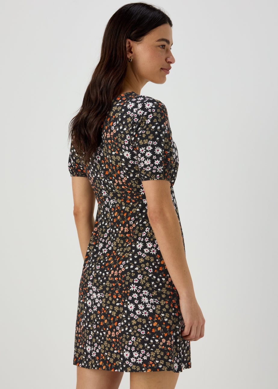 Multi Coloured Floral Supersoft
Mini Dress