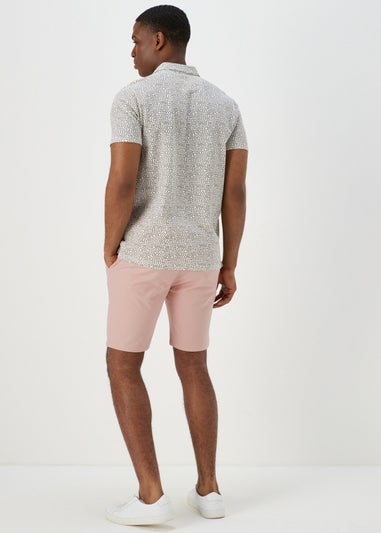 Pink Slim Fit Chino Shorts
