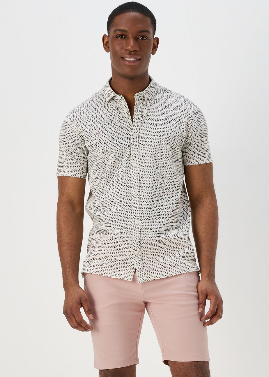 Pink Slim Fit Chino Shorts