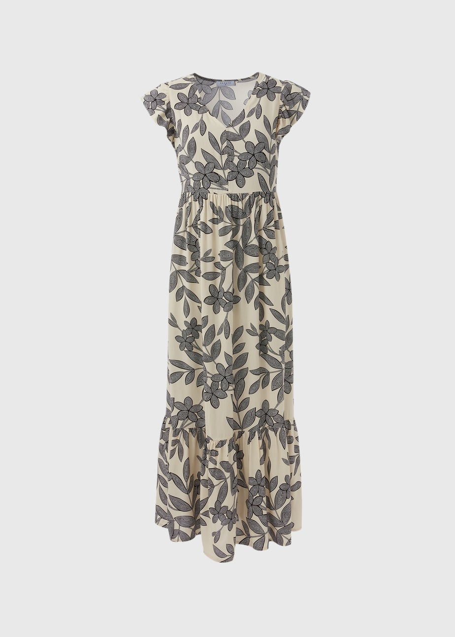 Stone Linen Midi Shirt Dress