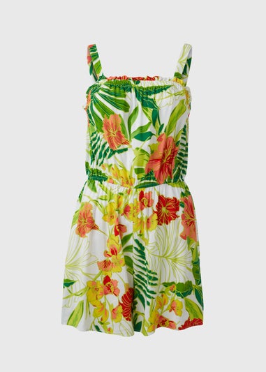 Multicoloured Floral Playsuit
