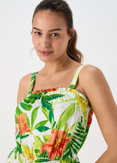 Multicoloured Floral Playsuit