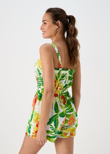 Multicoloured Floral Playsuit