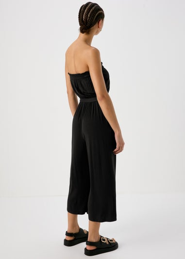 Black Bandeau Jumpsuit