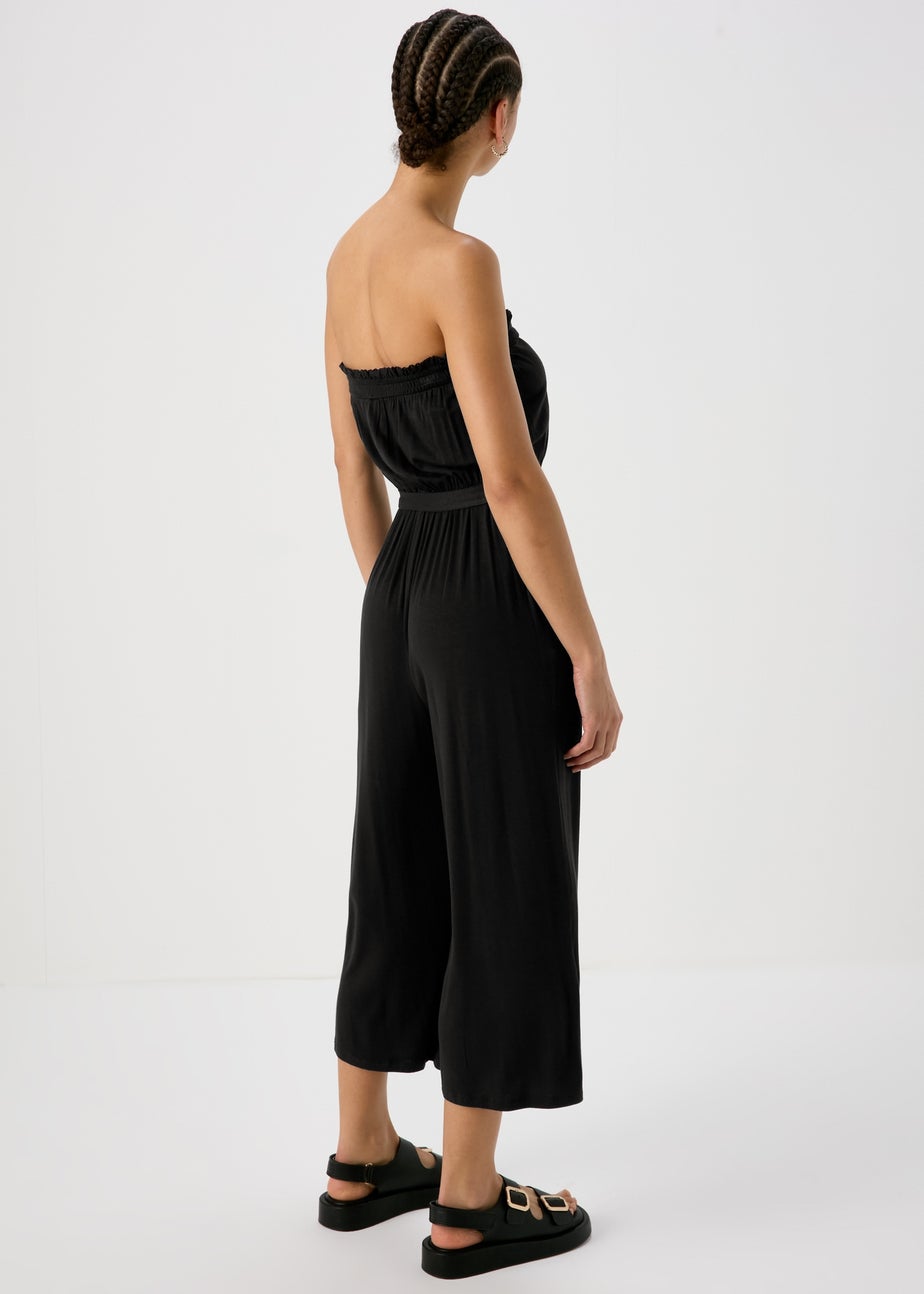 Black Bandeau Jumpsuit