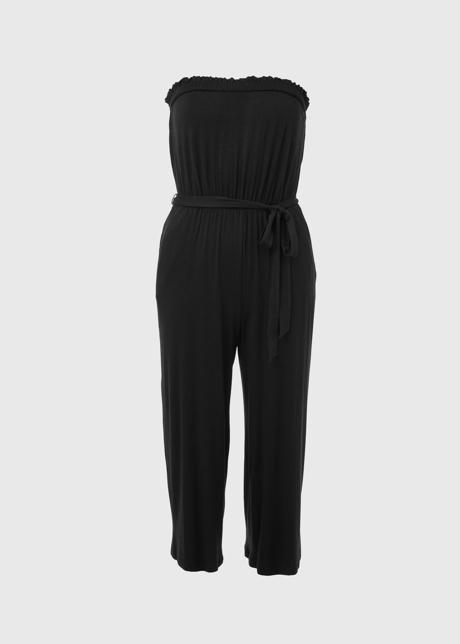 Black Bandeau Jumpsuit