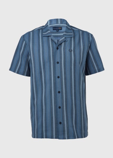 Navy Stripe Seersucker Shirt