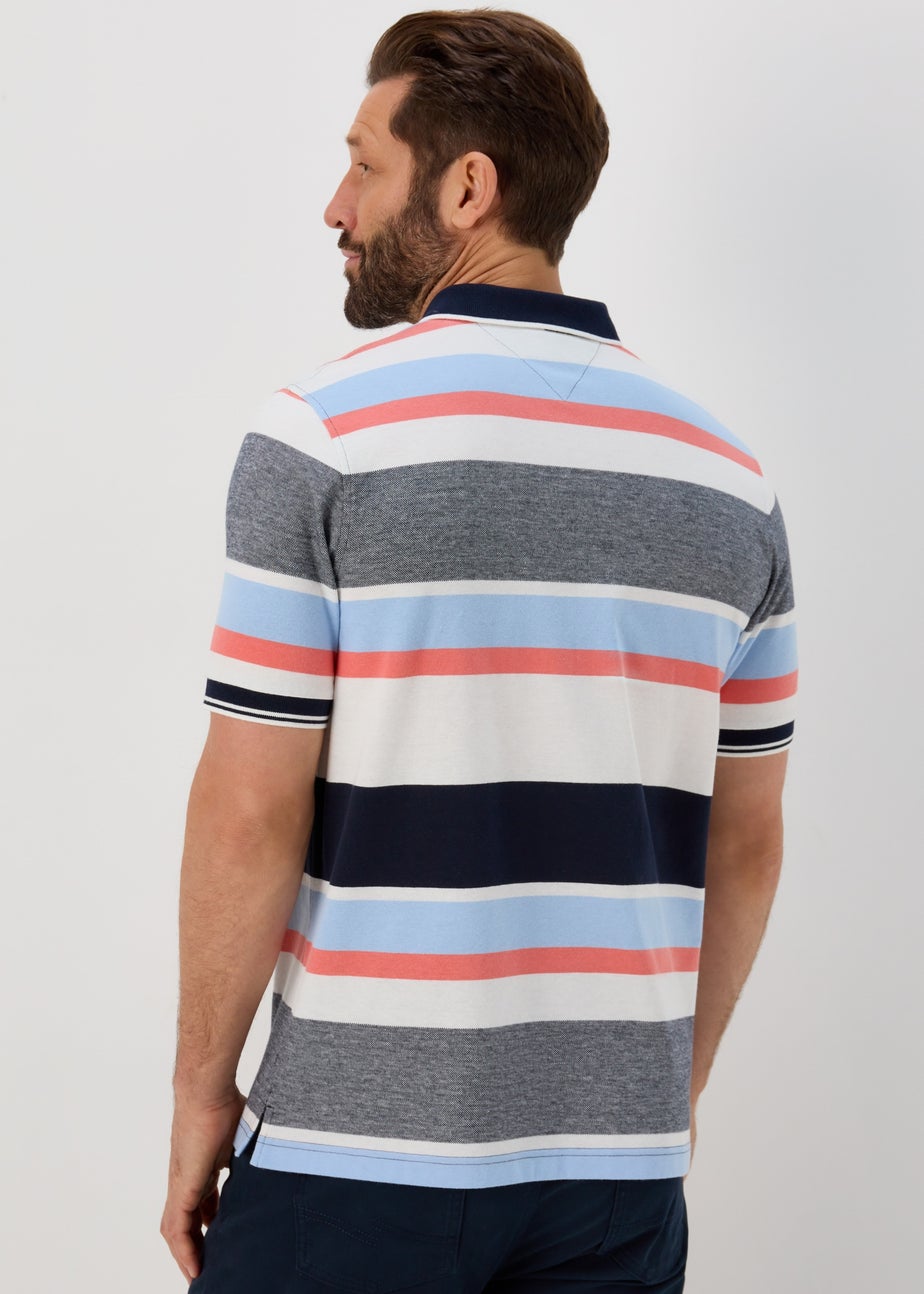 Lincoln Grey Stripe Polo Shirt