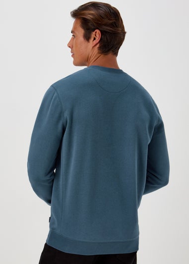 Blue Essential Crew Neck Sweatshirt